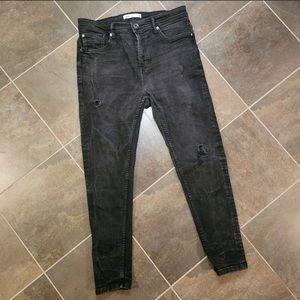 zara mens cropped skinny jeans 32X26
